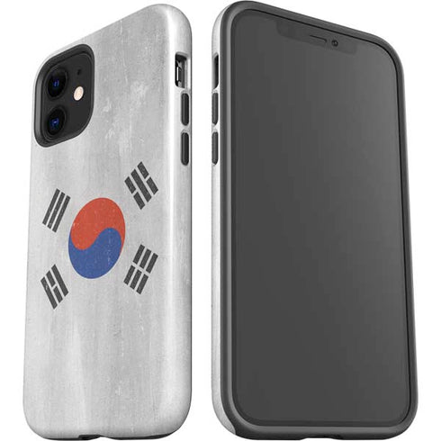 South Korean Flag Distressed iPhone 12 Impact Case